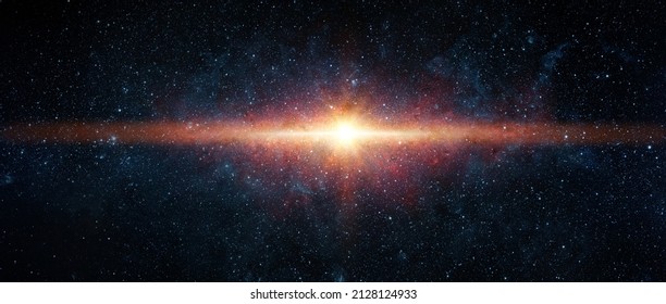 A supernova explosion in space. concept on the topic of science, education, space exploration. The death of a star in the universe.. Elements of this image furnished by NASA
