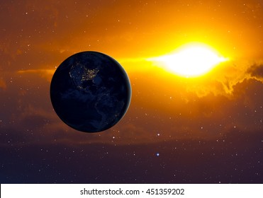 supernova explosion in the space