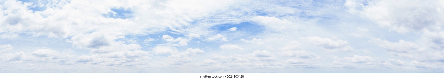 Supersize panorama blue sky with clouds on the sky as background