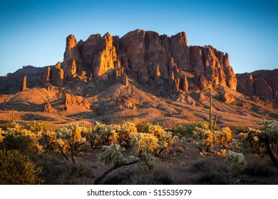 Superstition Mountains In Arizona