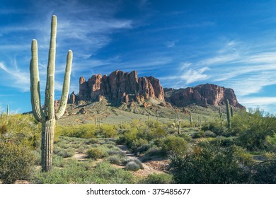 Superstition Mountains Near Phoenix, Arizona