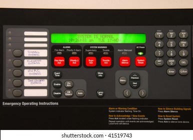 Supervisory Fire Alarm Panel At The New Public Safety Building In Roseburg Oregon