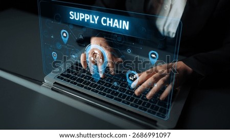 Supply chain processes with data-driven logistics, transportation, and distribution. enhances operations. Supply chain improves efficiency. Supply chain integrates logistics and delivery. Muxer