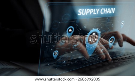 Supply chain processes with data-driven logistics, transportation, and distribution. enhances operations. Supply chain improves efficiency. Supply chain integrates logistics and delivery. Muxer
