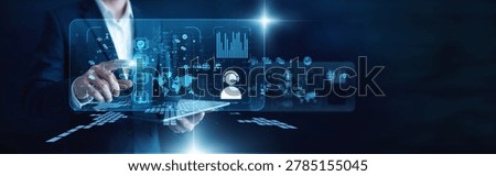 Support expert pro. Agent hand touch ticket customer service working on tablet, resolving issues and queries fast. Delivering high quality support through customer service systems now.