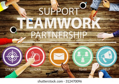Support Teamwork Partnership Group Collaboration Concept