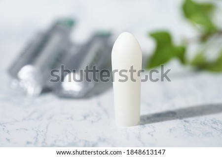 Suppositories out of the package.