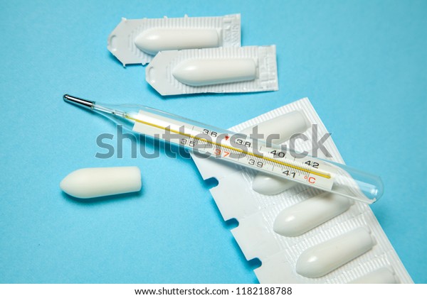 Suppository For Anal Or Vaginal Use And Thermometer Candles For Treatment Of High Temperature 2874