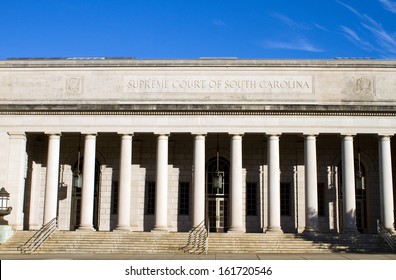 Supreme Court Building Of South Carolina Located In Columbia, SC, USA.