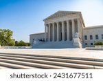 Supreme Court of the United States in Washington DC in a sunny day, USA