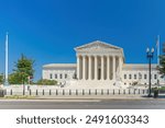 Supreme Court of the United States in Washington DC in a sunny day, USA