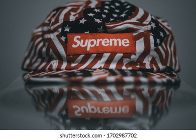 supreme trucker cap