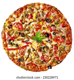 Mixed Pizza Images Stock Photos Vectors Shutterstock