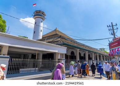 Surabaya, Indonesia - August 21,2022: Religious Tourism Sunan Ampel (Raden Rahmat), Mosque And Tombs Of Wali Songo