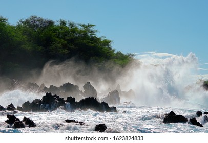 Surf Break Along The Kona Coast