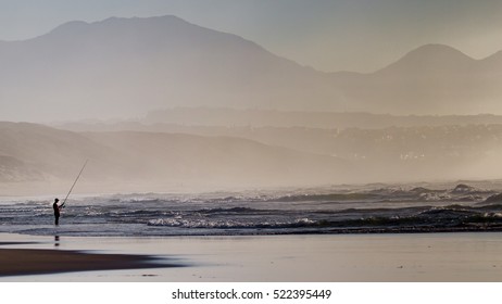 Surf Casting In Early Morning