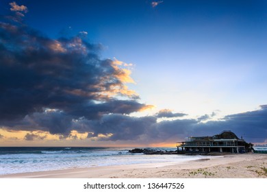 Surf Club Restaurant In The Morning (Currumbin Beach, Gold Coast, Qld, Australia)