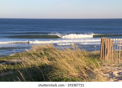 Surf Spot With Empty Lineup, Agucadoura, Portugal 