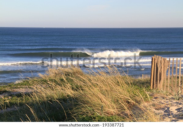 Surf Spot Empty Lineup Agucadoura Portugal Stock Photo Edit