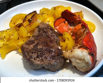 Surf And Turf Filet Mignon Steak And Lobster Dinner