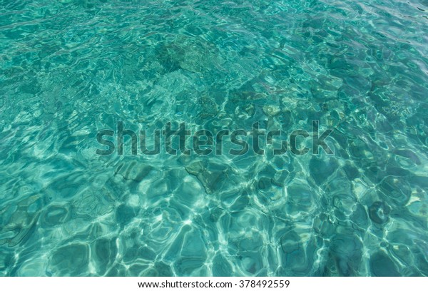 Surface Aegean Sea Green Color Stock Photo Edit Now