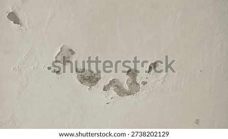 The surface or background of an old white wall with peeling paint. photo of a damp and moldy house wall. Paint used for painting non-standard house walls causes the wall paint to peel off.