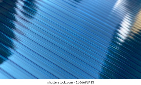 The Surface Of The Blue Polycarbonate