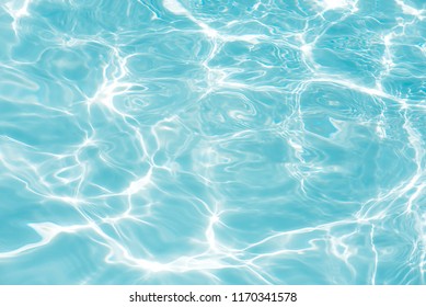 surface of blue swimming pool,background of water in swimming pool. - Shutterstock ID 1170341578