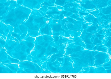 surface of blue swimming pool,background of water in swimming pool. - Shutterstock ID 551914783