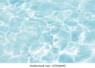 surface of blue swimming pool,background of water in swimming pool. - Shutterstock ID 672536443
