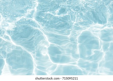 surface of blue swimming pool,background of water in swimming pool. - Shutterstock ID 715095211