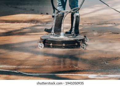 Surface Cleaning Concrete Driveway Pressure Washing