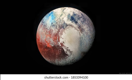 Surface clear image of pluto