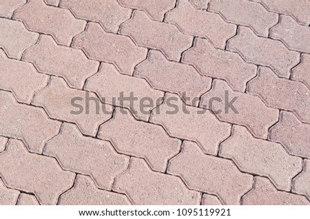 Surface covered with paving stone