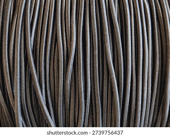 The surface of an elastic rope.