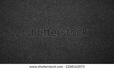 Surface grunge rough of asphalt, Tarmac dark grey grainy road, Texture Background, Top view