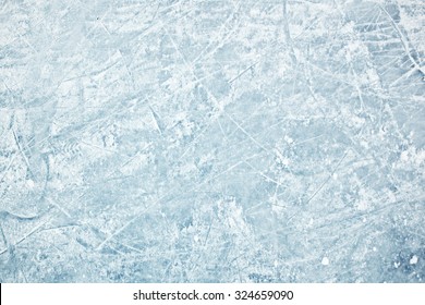 Surface Of Ice Field In Winter