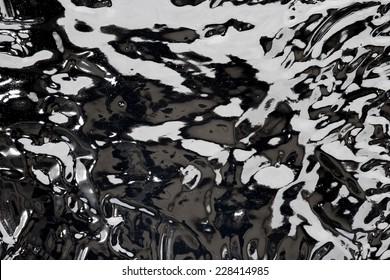 Surface Of Liquid Tar For Abstract Backgrounds