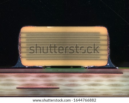 Surface mount Capacitor with soldering on PCB crossection