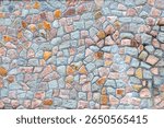 The surface of new stone wall, perfect for the background. 
