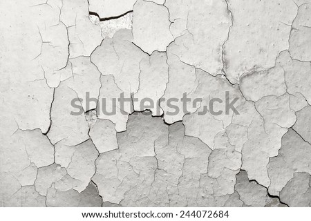 surface with old cracked paint