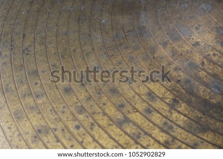 Surface of Old cymbals