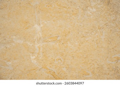 The surface of an old rock with cracks. Old rock texture (wild background).Yellow stone background. Horizontal color photography.