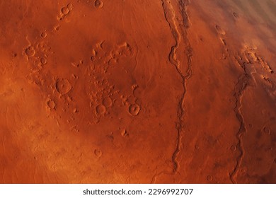 The surface of the planet Mars. Elements of this image furnished NASA. High quality photo