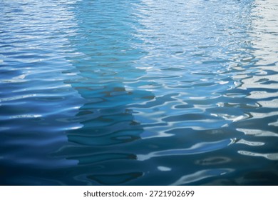 The surface of river waves.