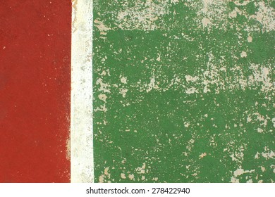 Surface Texture Of Outdoor Futsal Court During The Daytime