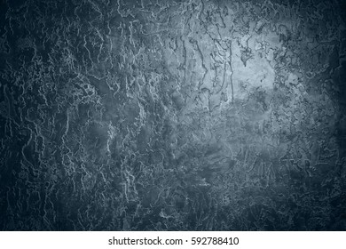 Surface of wall with decorative plaster