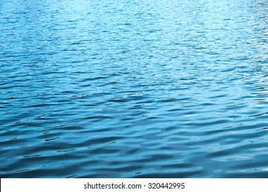 Surface of the water background with sunset