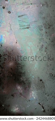 The surface of the water is oily blue Stock photo © 
