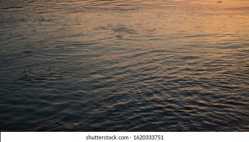 surface water in the sunset time background